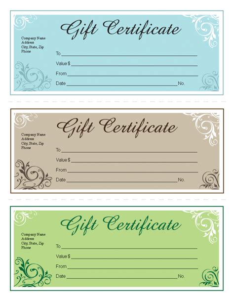 Free Printable Gift Cards