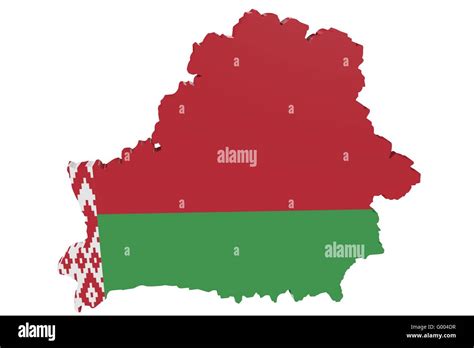 Belarus Flag Map Stock Photo - Alamy