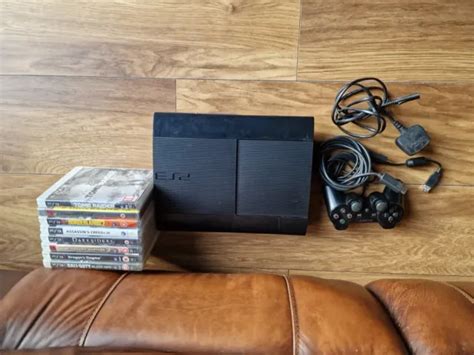 SONY PS3 SUPER SLIM 500 GB Console Bundle with 9 Games £69.99 - PicClick UK