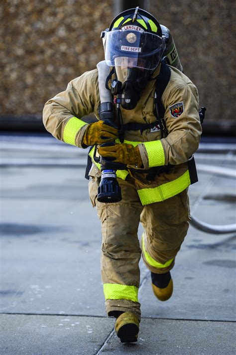 Langley Airmen Participate in Firefighter Challenge