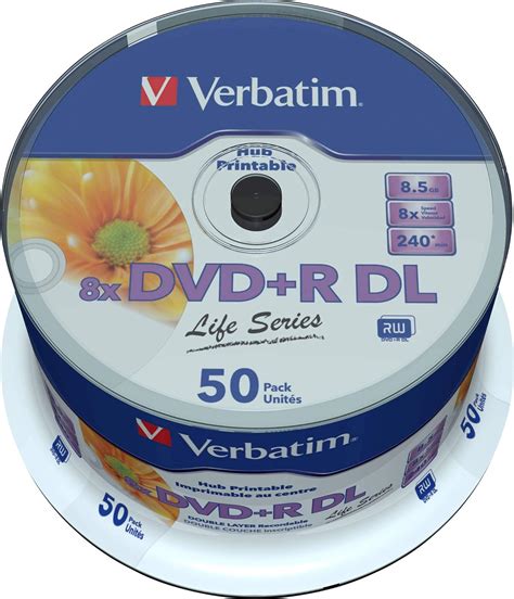 Amazon.com: Verbatim DVD+R Double Layer 8X 8.5GB: Electronics