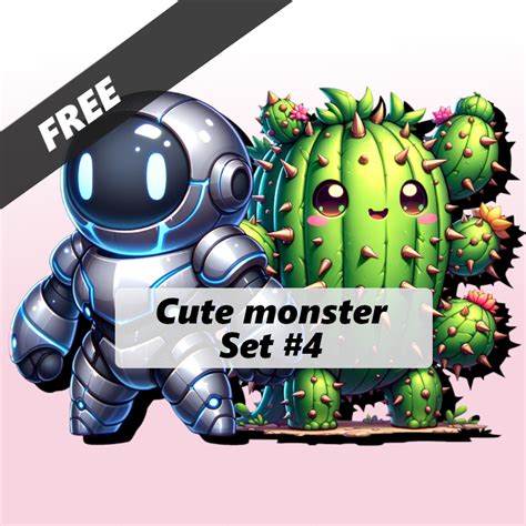 Cute monster Set #4 free version by TrulyMalicious