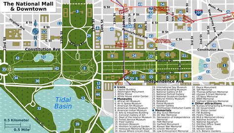 Washington Dc Attractions Map Pdf Free Printable Tourist Map | Images and Photos finder
