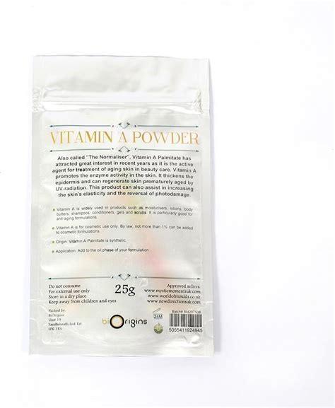 Vitamin A Acetate (Retinol) 50g - Pure Retinol Powder for Skincare