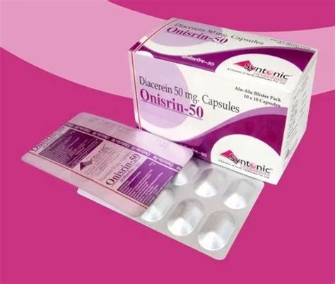 Diacerein Capsules 50 Mg at Rs 1291/box in Mohali | ID: 9853737191