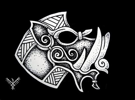 Celtic Boar - The Raven from the North | Nordic tattoo, Norse tattoo ...