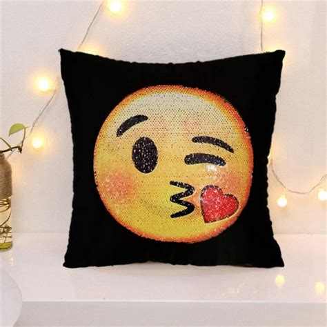 EMOJI MOUSTACHE / BLUSHING FACE PILLOW COVER – Instyle Home Decor