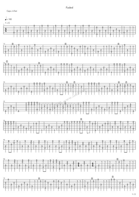 11+ Guitar Chords For Faded Images | Partitur Lagu Terbaru