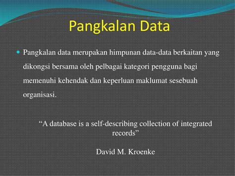 PPT - BAB 1 PENGENALAN KEPADA PANGKALAN DATA PowerPoint Presentation ...