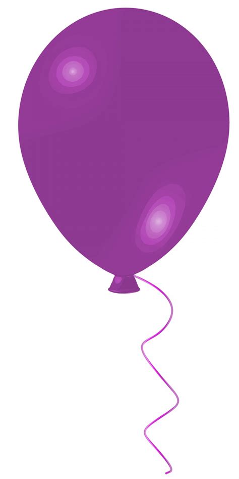 Balloon Purple Clip Art Free Stock Photo - Public Domain Pictures