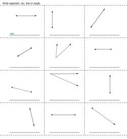 Rays and Angles - Printables, Worksheets, and Lessons