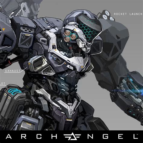 Archangel Mech Concept , bryant Koshu on ArtStation at https://www ...