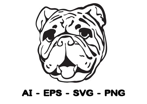 English Bulldog, Cute Bulldog SVG, PNG Graphic by gornidesign · Creative Fabrica