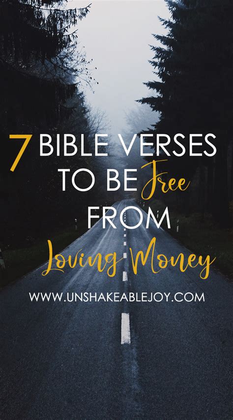 7 Bible Verses To Be Free From Loving Money [Link-Up] - Unshakeable Joy