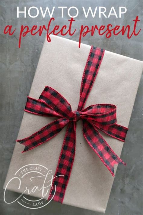 How to Wrap the Perfect Present with a Bow - The Crazy Craft Lady