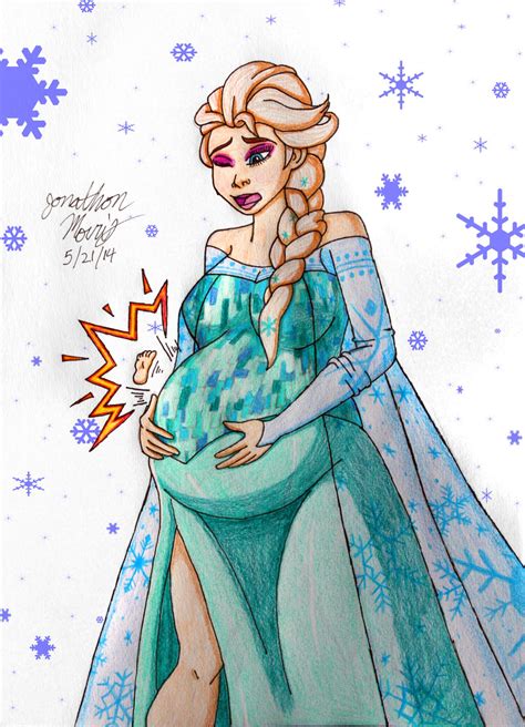 [Request] Pregnant Elsa by JAM4077 on DeviantArt