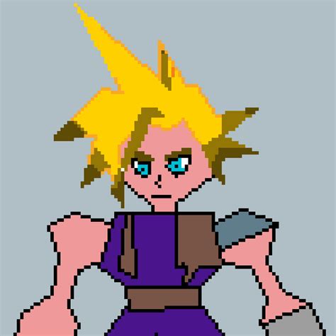 Pixilart - FF7 cloud strife by robot-x