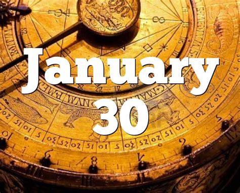 January 30 Birthday horoscope - zodiac sign for January 30th