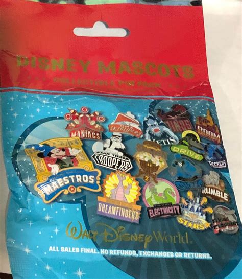 Disney trading pins Mascots 5 pin mystery pack. Factory sealed and never opened so I have no ...