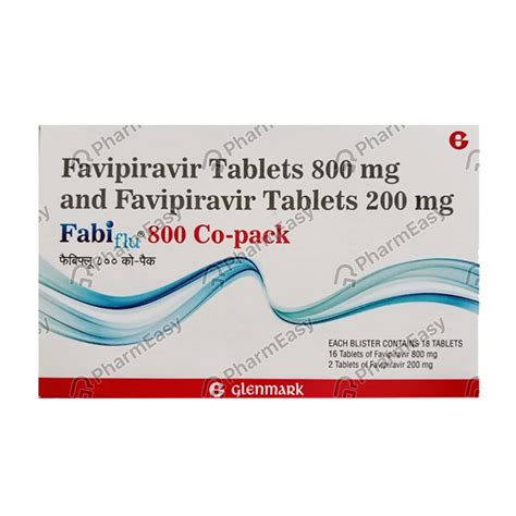 Fabiflu 800 MG Tablet Combikit (18): Uses, Side Effects, Price & Dosage ...