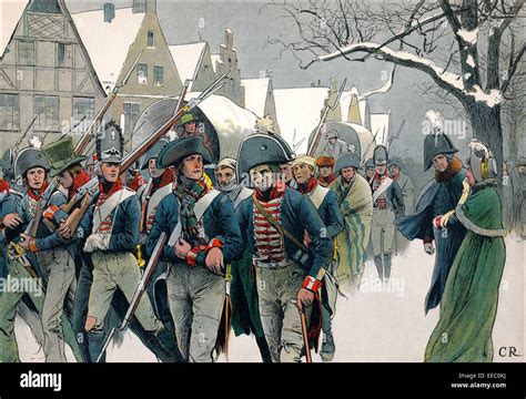 Napoleonic Wars, the remaining Prussian army passing the royal Stock Photo: 77710630 - Alamy