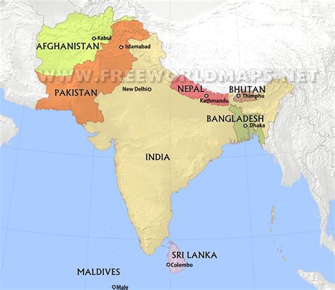 Peta Negara Asia Selatan Adalah - IMAGESEE