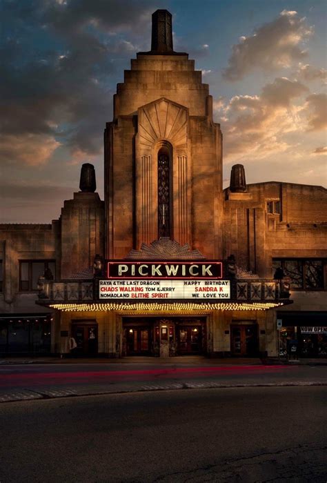 Pickwick Theatre, Park Ridge, Illinois, USA, opened in 1928. Photograph by Josef Holic ...