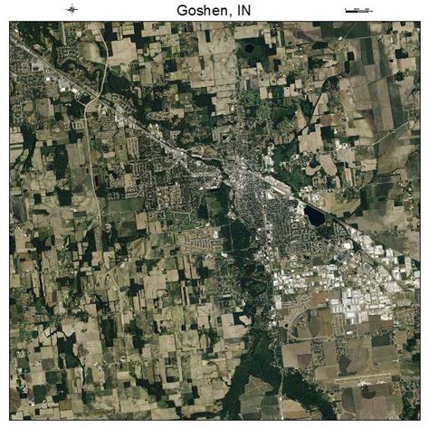 Aerial Photography Map of Goshen, IN Indiana