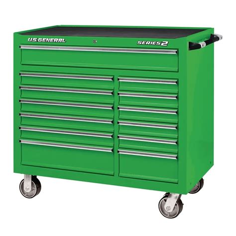 44 in. x 22 in. Double Bank Roller Cabinet, Green | Harbor freight ...