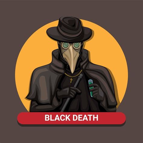 Premium Vector | Black death plague doctor. medieval pandemic medic ...