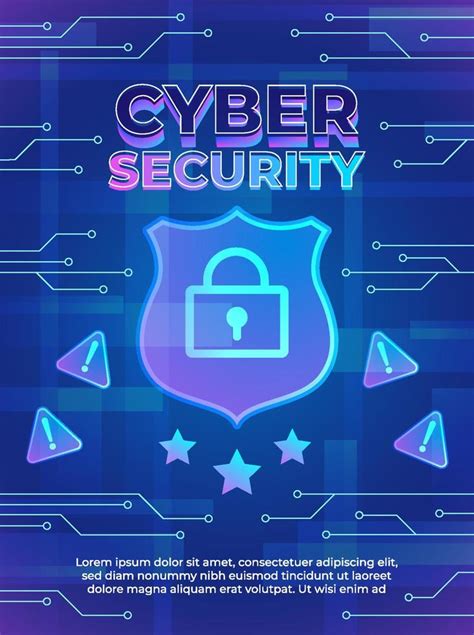 Cyber Security Awareness Poster 12066310 Vector Art at Vecteezy