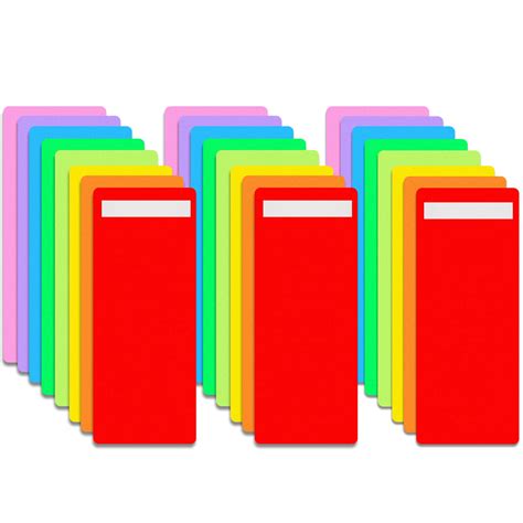 Buy Library Book Dividers with Repositionable Stickers 4 x 12 Inch ...