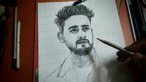 Elvish yadav sketch portrait Hyperlapse video @TheSocialFactory - YouTube