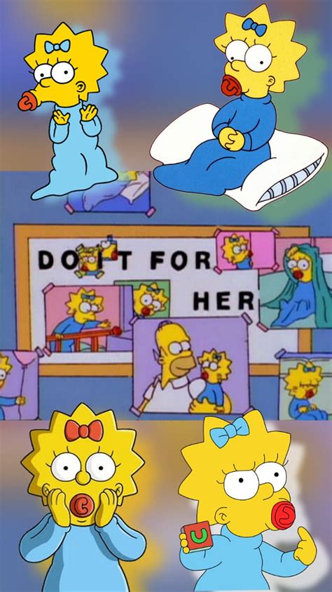 Maggie simpson, hazlo por ella, los simpson, maggie, Fondo de pantalla de teléfono HD | Peakpx