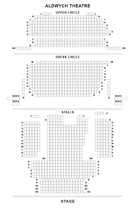 Aldwych Theatre seating plan - Go 2 London