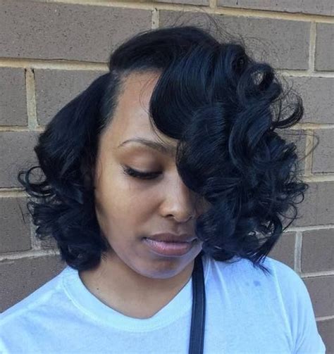 60 Showiest Bob Haircuts for Black Women | African american bobs hairstyles, Curly bob ...