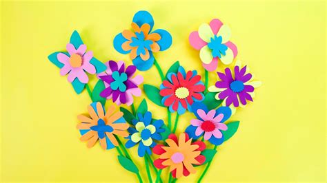 Paper Flowers Bouquet Craft - Super Simple