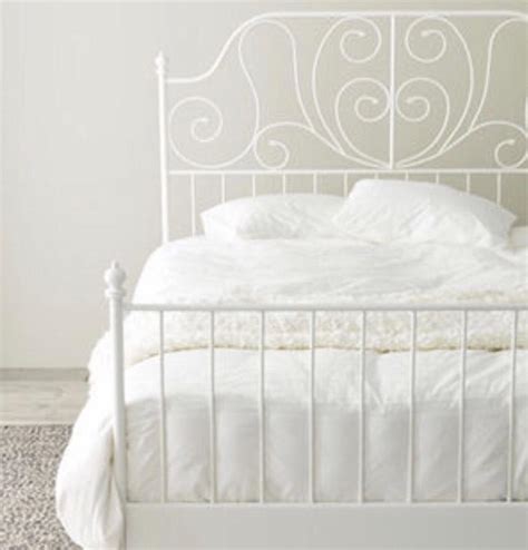 Ikea white metal king size bed frame | in Rumney, Cardiff | Gumtree