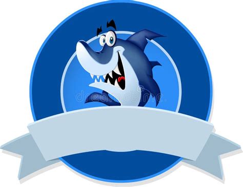 Cartoon funny shark stock vector. Illustration of cartoon - 21370056