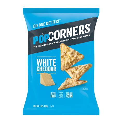 PopCorners White Cheddar Popcorn Chips, 7 oz Bag - Walmart.com - Walmart.com