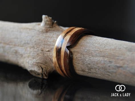 Wooden Rings for Men Mens Wooden Ring Handmade Zebrano & - Etsy