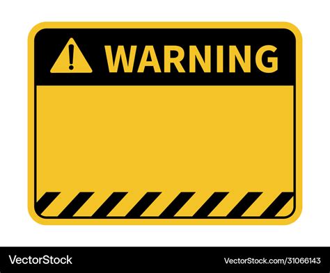 Warning Label Template