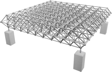 Flat Multi-Layer Grid | Space frame, Space truss, Truss structure