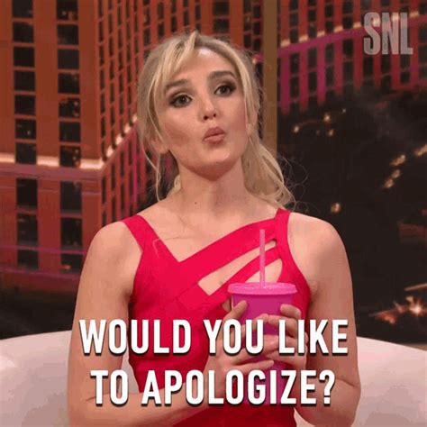 Would You Like To Apologize Saturday Night Live GIF - Would You Like To ...