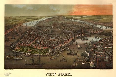 Bird's-eye view of New York with Battery Park in the foreg… | Flickr