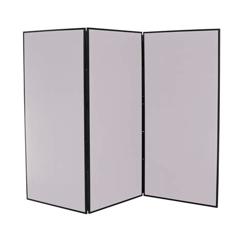 Large Folding School Display Boards, 3 Panel, Grey Fabric - Display And Presentation from Panel ...