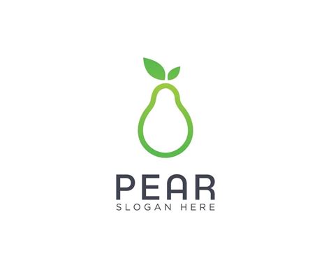 Pear logo design template 6621933 Vector Art at Vecteezy