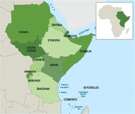 List of East African countries and their capitals - Tuko.co.ke