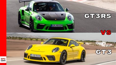 2019 Porsche 911 GT3 RS vs 911 GT3 Nurburgring Lap - YouTube