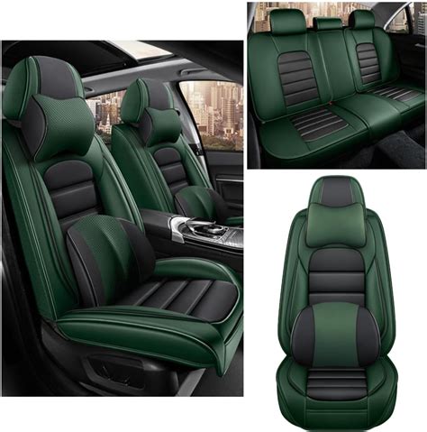 Amazon.com: Cscevt 5 Seat Covers for Honda Ridgeline 2010-2023 Leather Car Seat Covers ...